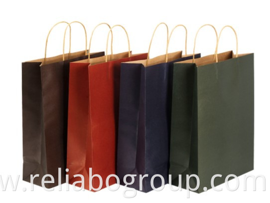 Luxury ribbon handle boutique shopping packaging customized printed euro tote paper gift bags with logo